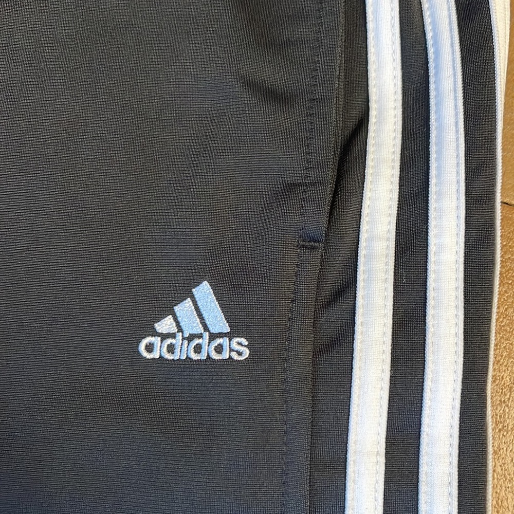 Adidas men’s black, three stripes tri cot pant NWT new perfect men’s large L - Picture 2 of 10